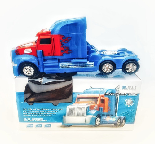 Transformer Auto Robot Camion Convertible Luz Sonido Pilas