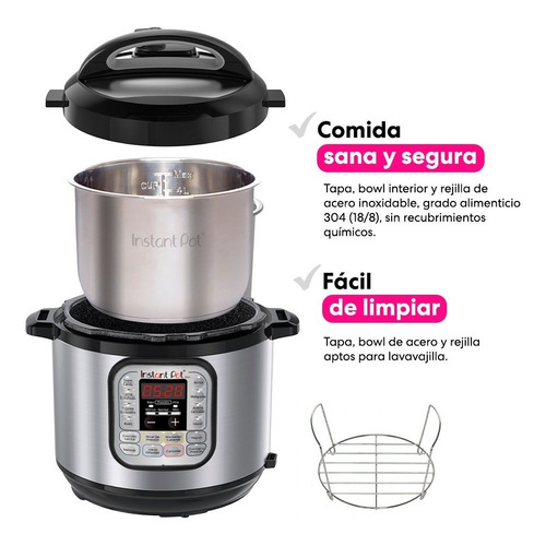 Olla De Presión Instant Pot Duo 60 5.7 Multifuncional Elect.