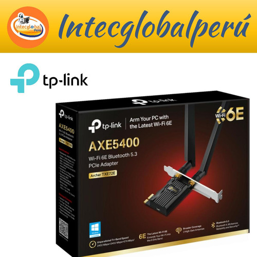 Adaptador Pcie Tp-link Archer Txe72e Wi-fi 6e Axe5400