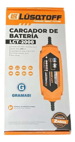 Cargador Portátil Lüsqtoff Mantenedor Batería Smart Memoria