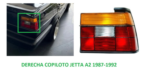 Calavera Mica Trasera Vw Jetta A2 1987 1988 1990 1991 1992