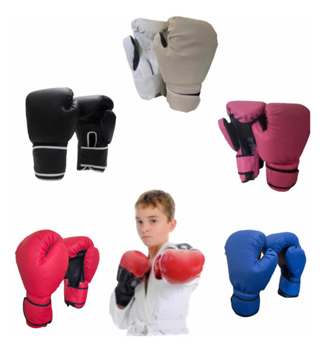 Guantes Boxeo Niños Junior 6 Oz  Sintetico Nacional