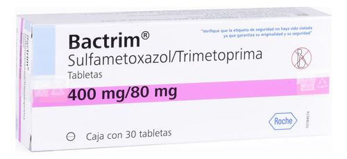 Bactrim Tableta 400 Mg/80 Mg, 30 Tabletas