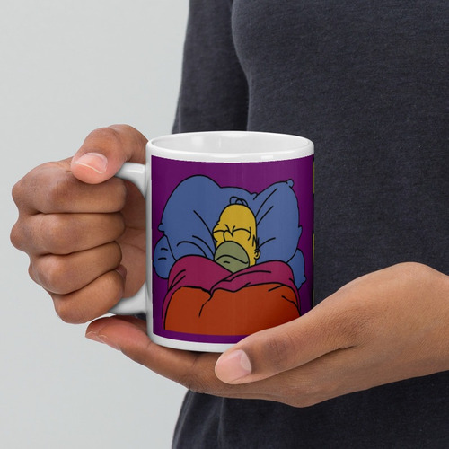 Taza De Ceramica Importada Simpson Homero Soy Un Pastelito