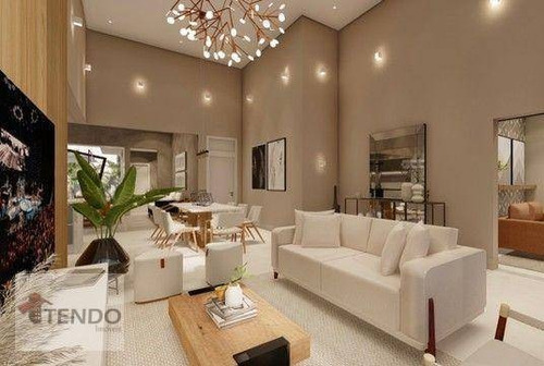 Imagem 2 de 14 de Imob04 - Casa Com 257 M² - 4 Dormitórios - 4 Suítes - Venda - Sorocaba/sp - Ca0744