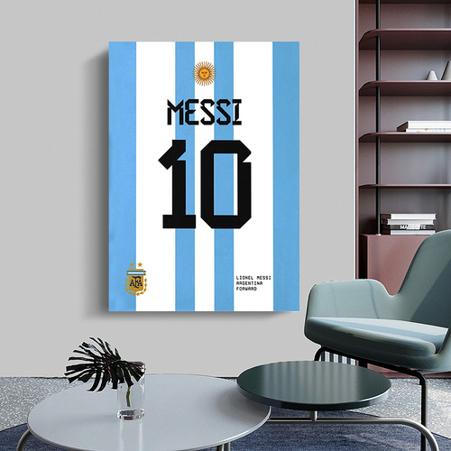 Lienzo Decorativo Para Pared Con Camiseta De Fútbol De Lione