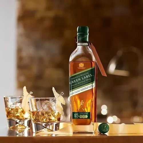 Duo De Whisky Johnnie Walker Green Label Y Gold Importado