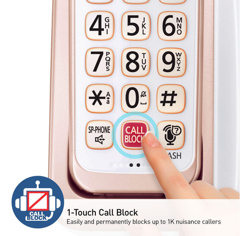 Teléfono Inalámbrico Panasonic Kx-tgd862g Con Bluetooth Rose