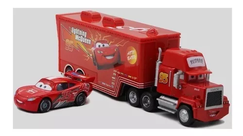 12 Unidades - Brinquedo Mini Reboque Carreta Caminhão Vermelho e  Caminhonete Carro Branco Luelua