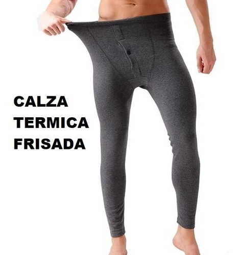 Calza Hombre Térmica Pantalón Moto Frisada Cuatri,bici,ski