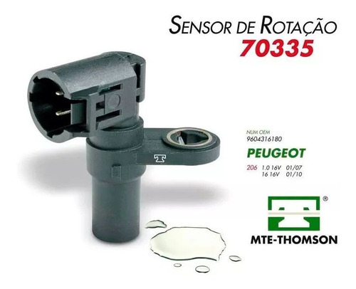 Sensor Cigüeñal. Peugeot 206 1.6 16v/renault Clio