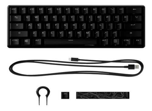 Teclado Gamer Hyperx Alloy Origins 60 Mecánico Red 4p5n4aa