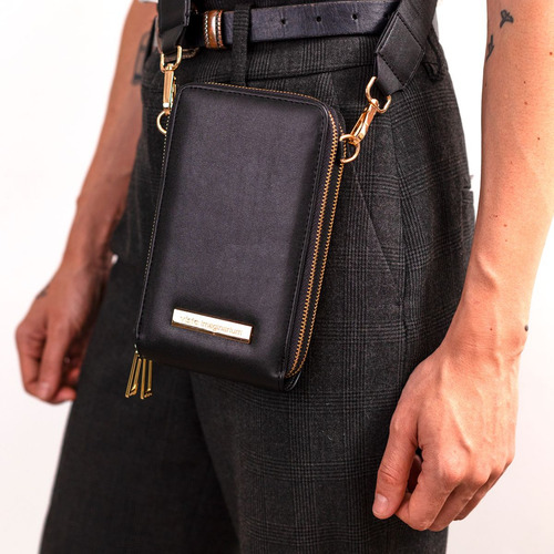 Bolsa Carteira Porta Celular Preta Imaginarium