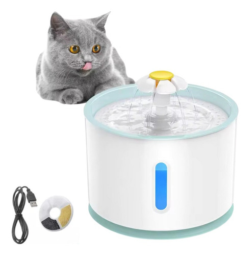 Fuente Bebedero Automático Para Gatos Mascotas Con Filtro