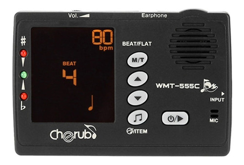  Afinador Metronomo Cromático Cherub Wmt555c  