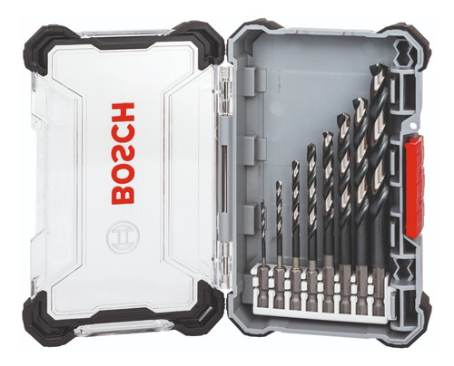 Imagen 2 de 10 de Set Brocas Acero Rápido Hss Impact Control Bosch 8 Unidades