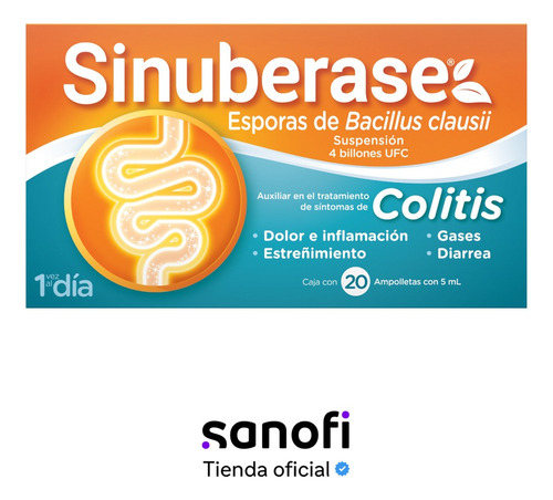 Sinuberase Suspensión Probioticos 20 Ampolletas