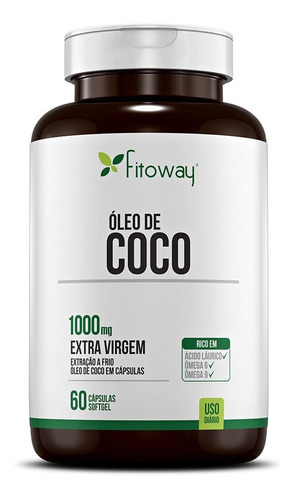 Óleo De Coco Farma 1.000mg - 60 Cáps - Fitoway®