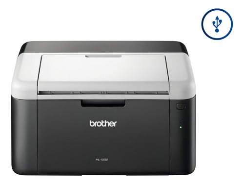 Impresora Simple Función Monocromática Brother Hl-1202 220v Negro/blanco