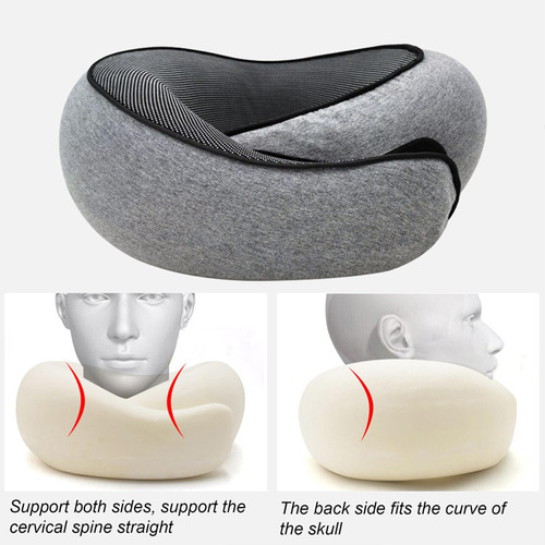 Almohada Cómoda De Espuma Viscoelástica, Cojín De Viaje En A