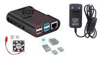 Comprar Case + Cooler + Fonte + Dissipadores Para Raspberry Pi4 Pi 4