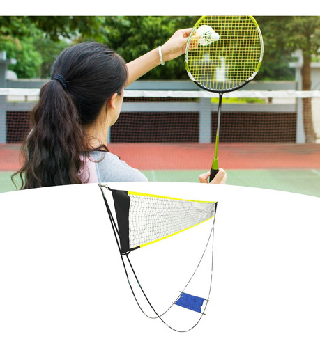 Juego De Red De Bádminton Portátil Con Bolsa De Transporte