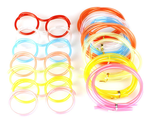 Multicolor Divertido Anteojos Gafas Paja Diseño Loco Bricola