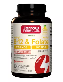 Vit B12 + Metil Folato Sublingual Veg 100 Tabletes Cod. 205