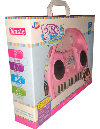 Imagen 3 de 3 de Piano Musical Bebe Sonajero Luces Sonido Incluye Pilas Jugue
