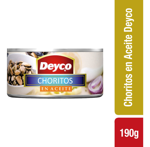 Imagen 1 de 2 de Choritos En Aceite Deyco 190g
