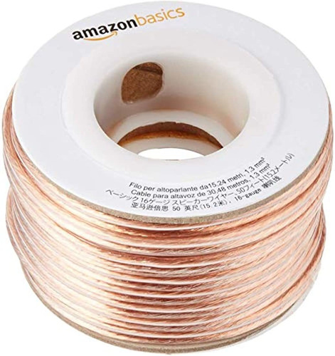 Amazonbasics  cable Para Altavoces De Calibre 16 Alambre Pa