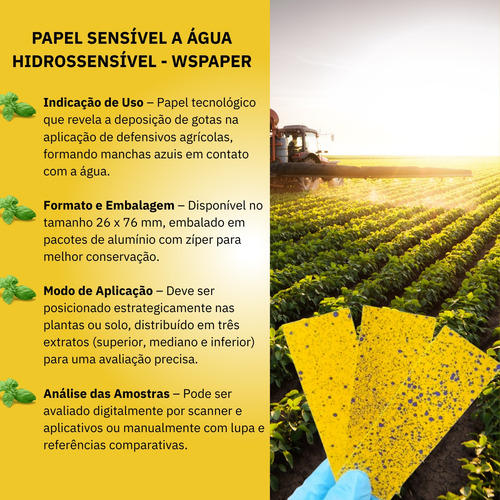 Kit Papel Sensível A Água Hidrossensível 2 Pacotes C 25 Unid