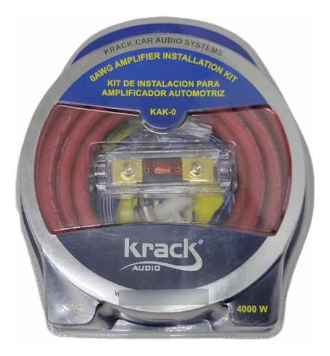 Kit De Instalación Para Amplificador Calibre 0 Krack Kak-0