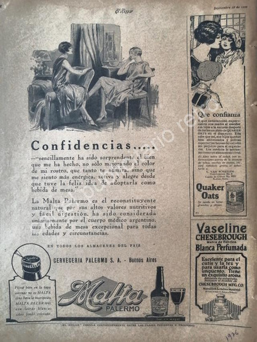 Cartel Retro Cerveza De Malta Palermo Y Mas 1926 2