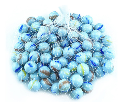 100 Piezas Juegos De Canicas De Vidrio Favores De Azul