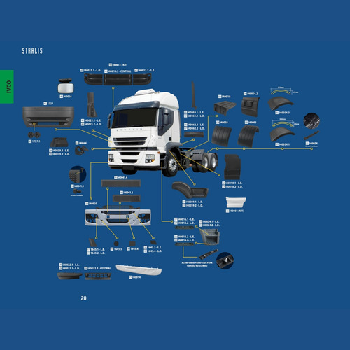 Tapa De Bateria Para Iveco Eurotech/stralis Fibras Bl Import
