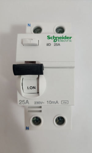 Interruptor Diferencial 2p 25a 10ma Ac Schneider A9r10225