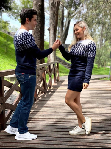 Imagen 3 de 3 de Ugly Sweater Navideño Pareja Duo