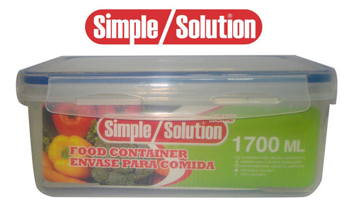 Contenedor Envase Plastic 1.7lts C/tapa 7481 Simple Solution