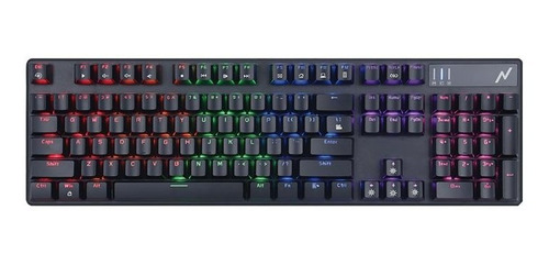 Teclado Mecanico Gamer Pc Led Retroiluminado Rgb Noga Ganon