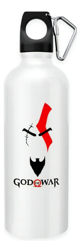 Squeeze Aluminio Branco God Of War Logo 2