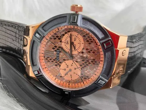 Reloj Guess Animal Print Mujer Pulso De Cuero W0289l4