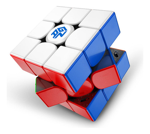 Cubo Gan 11m Pro 3x3 Magnético Sin Pegatinas Color Negro