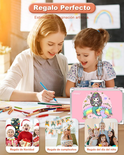 Zhmy Set De Arte Dibujo Colores Marcadores Lápices Iforu
