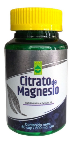 Citrato Magnesio 60cap 2pz Calidad Regenera Relajante Muscul