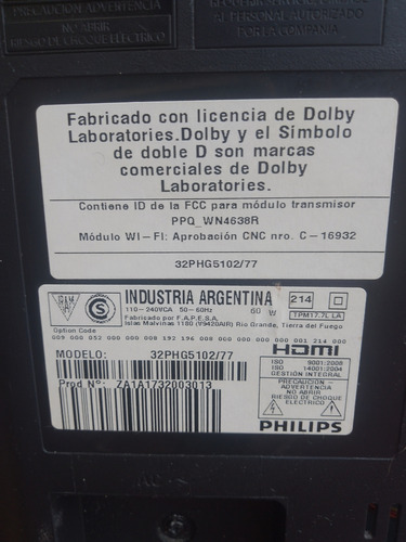 Smart Tv 32 Philips! A Reparar/ Repuesto (Usado)