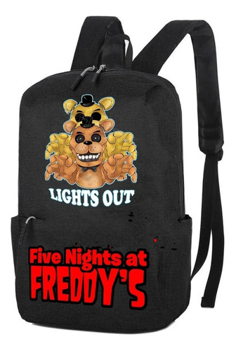 Mochila Esc Niño Movie Play Five Nights At Freddy´s 32x11x23