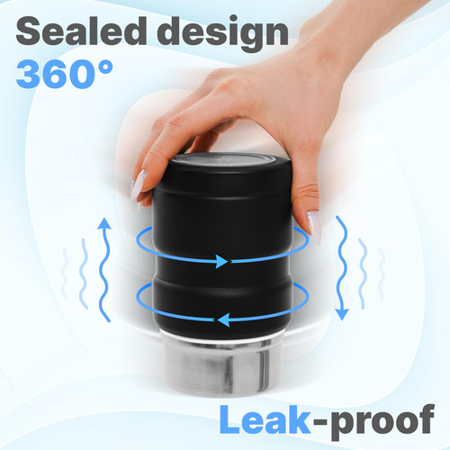 Termo Acero Inoxidable 500 Ml Con Cuchara Plegable Aislado