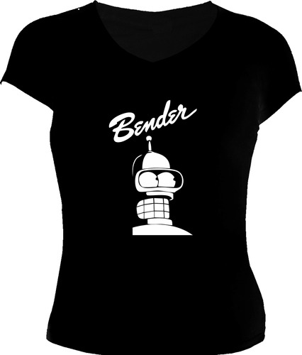 Blusa Futurama Dama Bender Anime Comic Tv Camiseta Urbanoz