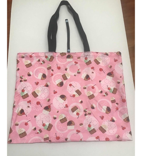 Shopping Bags. Bolsa Para Mandado De Tela Pasteles Cupcakes.